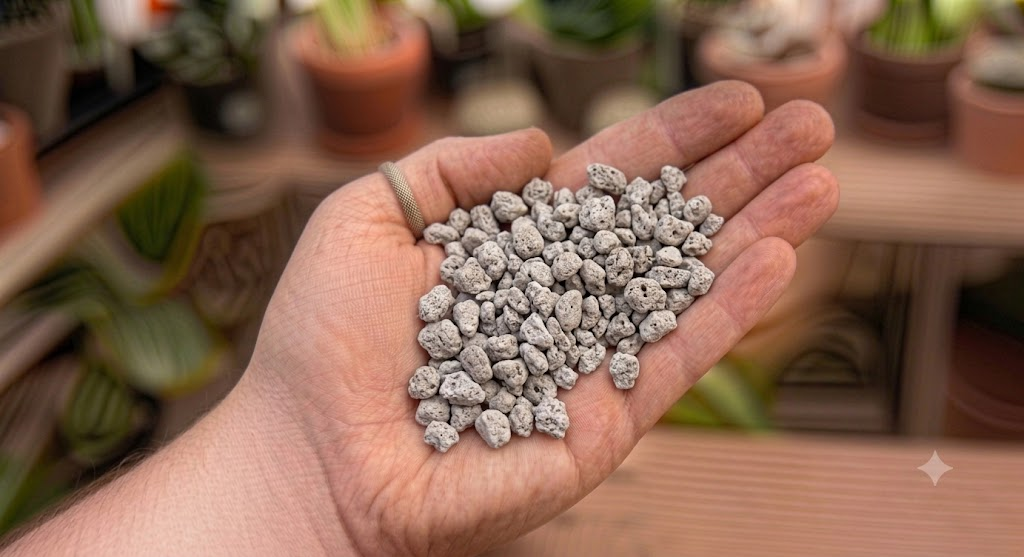 Pumice, the mineral backbone of a gritty succulent mix
